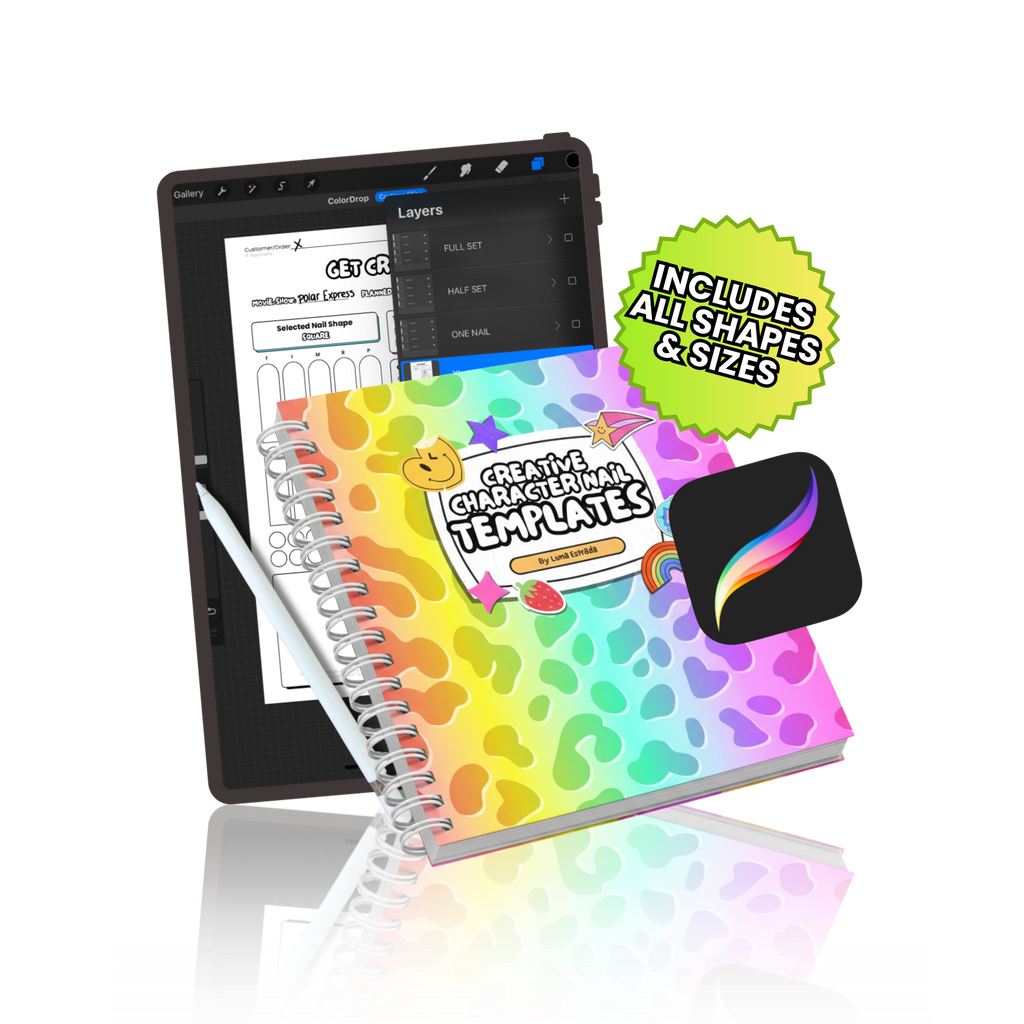 Procreate Character Nail Art Planner
